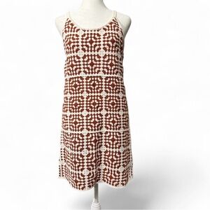 Rust and White Crochet Dress Willow & Wind Medium